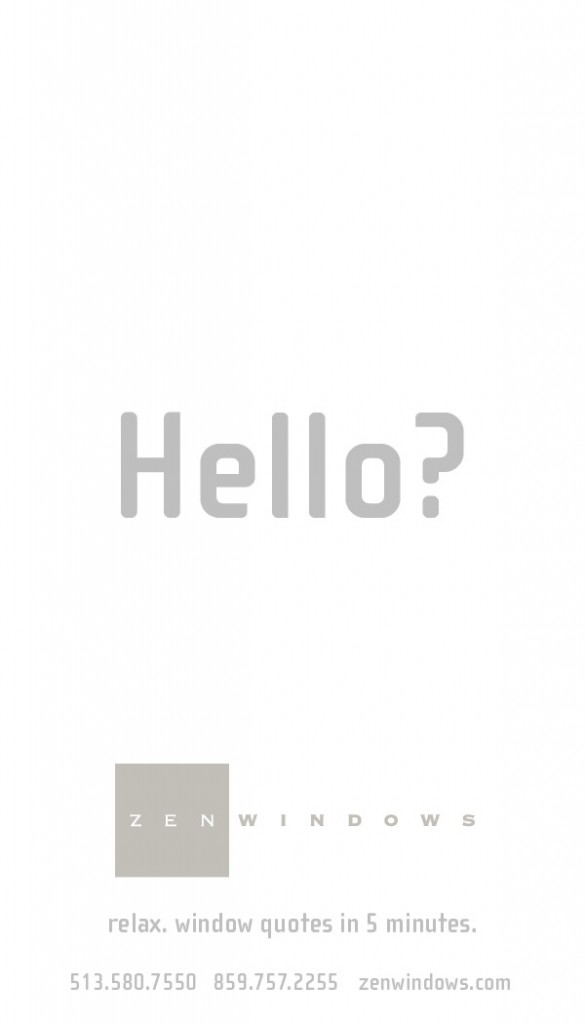 Door Hangers Zen Windows